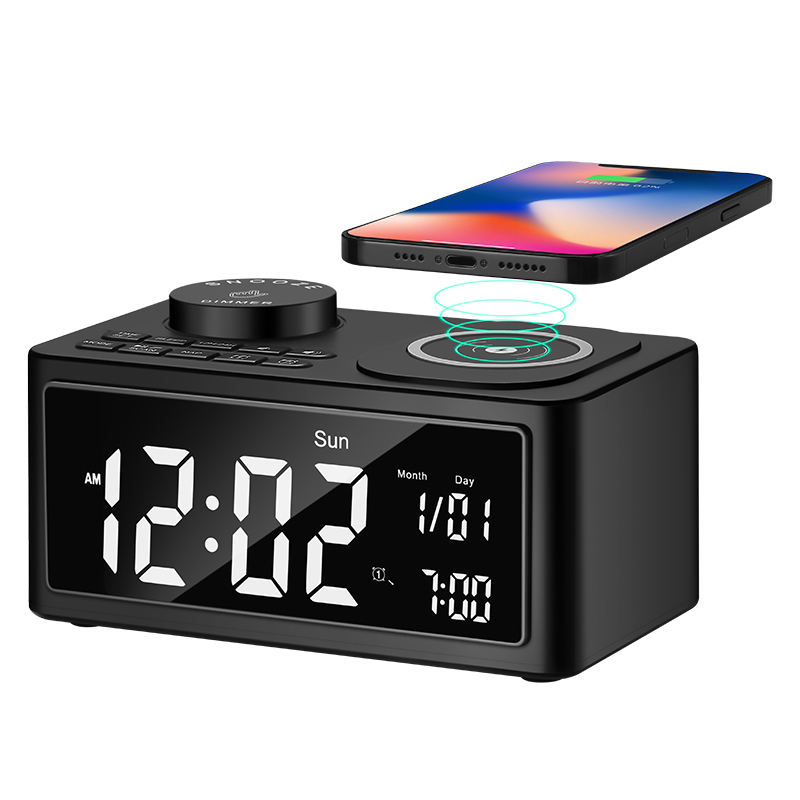 H7 alarm clock Bluetooth Speaker wireless charger station