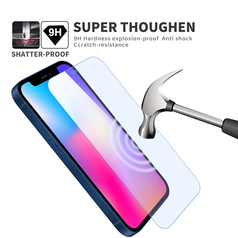 iphone 12 anti blue light tempered glass screen protector UV fliter blocking Eyes Care Protection 9H detailed specification image