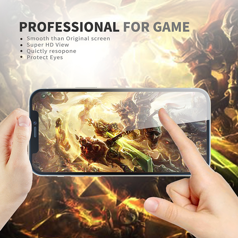 iphone 12 anti blue light tempered glass screen protector UV fliter blocking Eyes Care Protection 9H detailed specification image