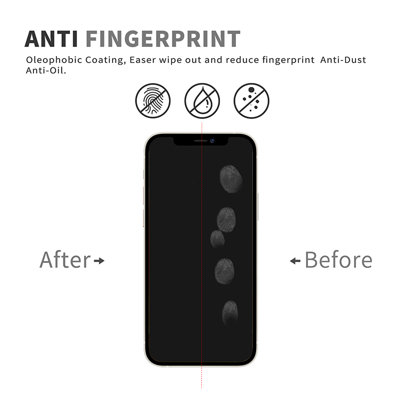 iphone 12 anti blue light tempered glass screen protector UV fliter blocking Eyes Care Protection 9H detailed specification image