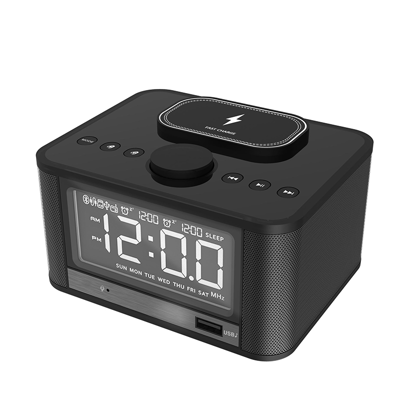 M7 alarm clock wireless charge speaker detailed specification image